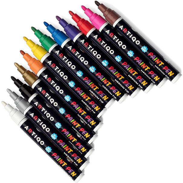 Colored markers Colored markers